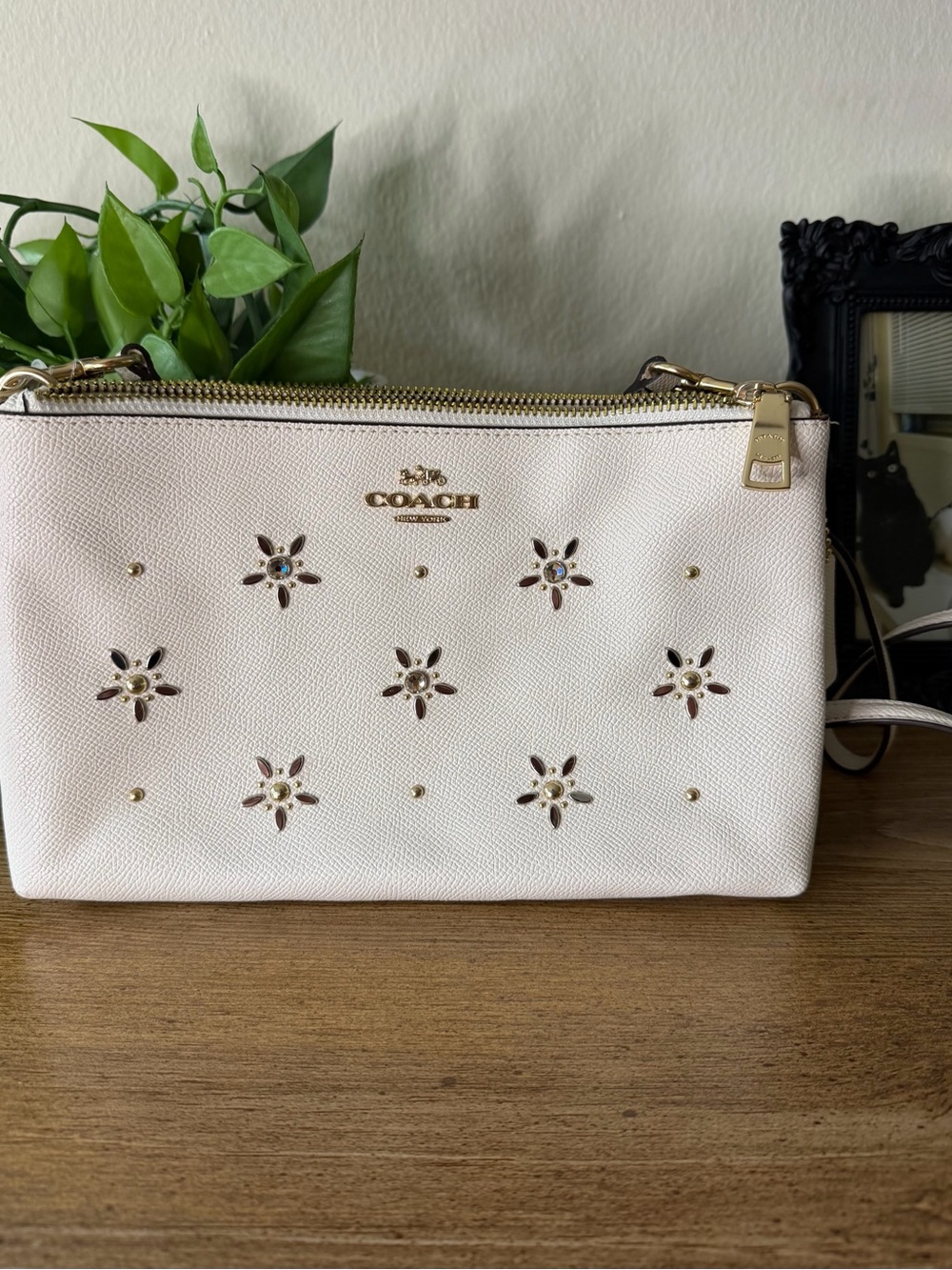 Coach Floral Crystal Crossbody Bag